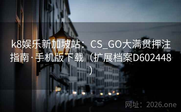 k8娱乐新加坡站：CS_GO大满贯押注指南·手机版下载（扩展档案D602448）
