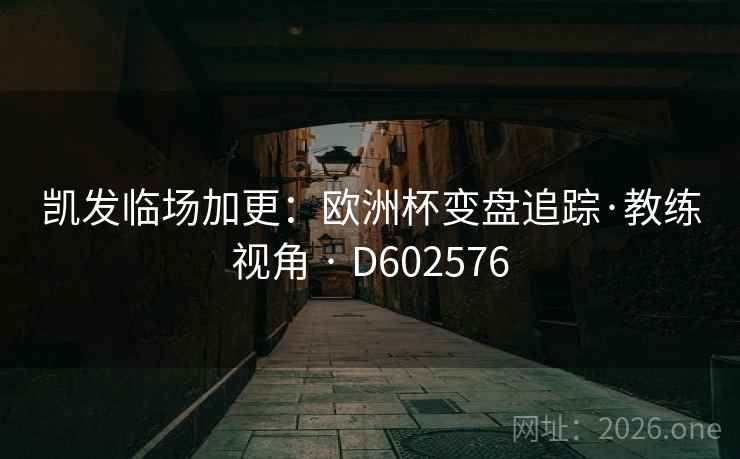 凯发临场加更：欧洲杯变盘追踪·教练视角 · D602576  第2张