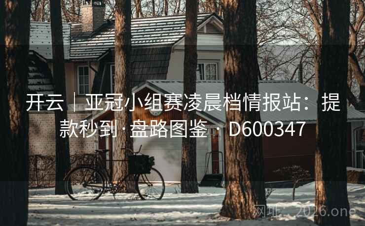 开云｜亚冠小组赛凌晨档情报站：提款秒到·盘路图鉴 · D600347